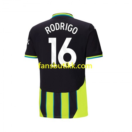 Fotballdrakt Manchester City RODRIGO 16 Bortetrøye 2024-2025 Kortermet